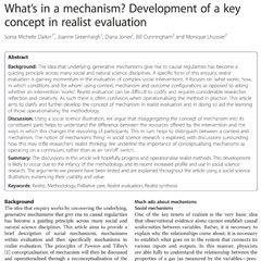 Whats in a mechanism?